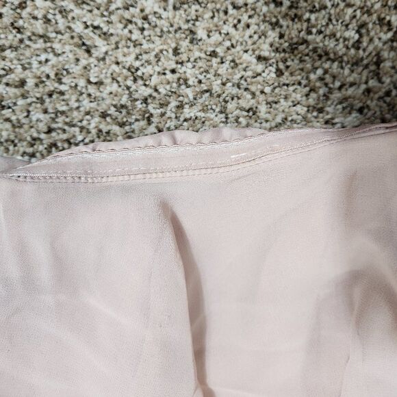 Monique Lhuillier Off the Shoulder Chiffon Gown Size 0 Style 450384 - Picture 3 of 16